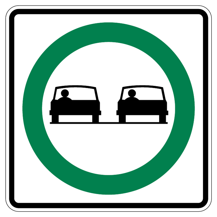 Passing permitted — official Alberta sign catalogue image