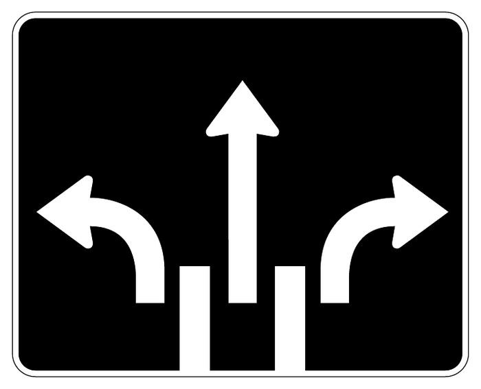 Reserved lane — official Alberta sign catalogue image