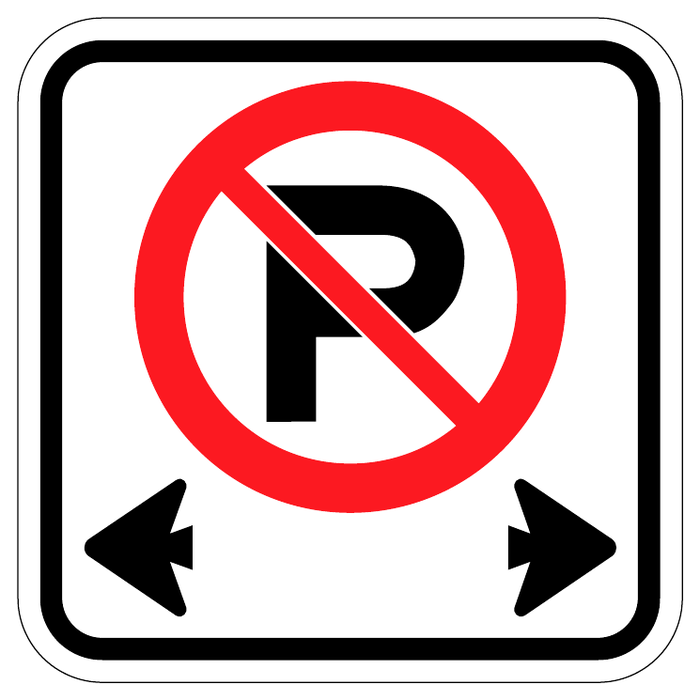 No parking — official Alberta sign catalogue image