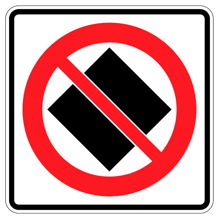No dangerous goods — official Alberta sign catalogue image