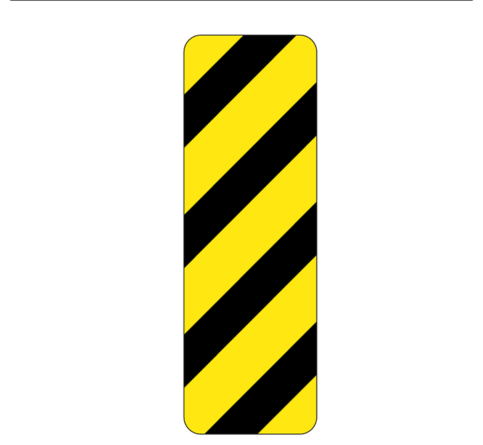 Object / hazard marker — official Alberta sign catalogue image