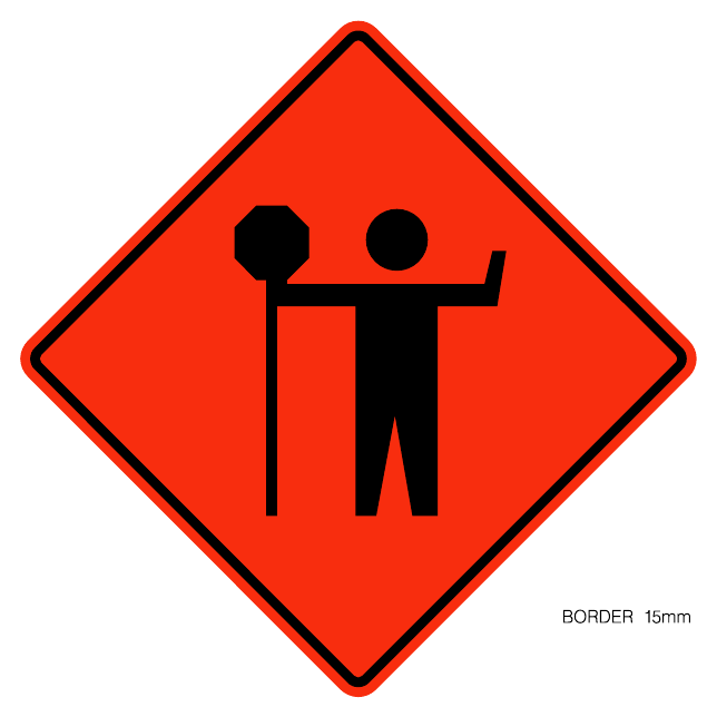 Workers ahead — official Alberta sign catalogue image